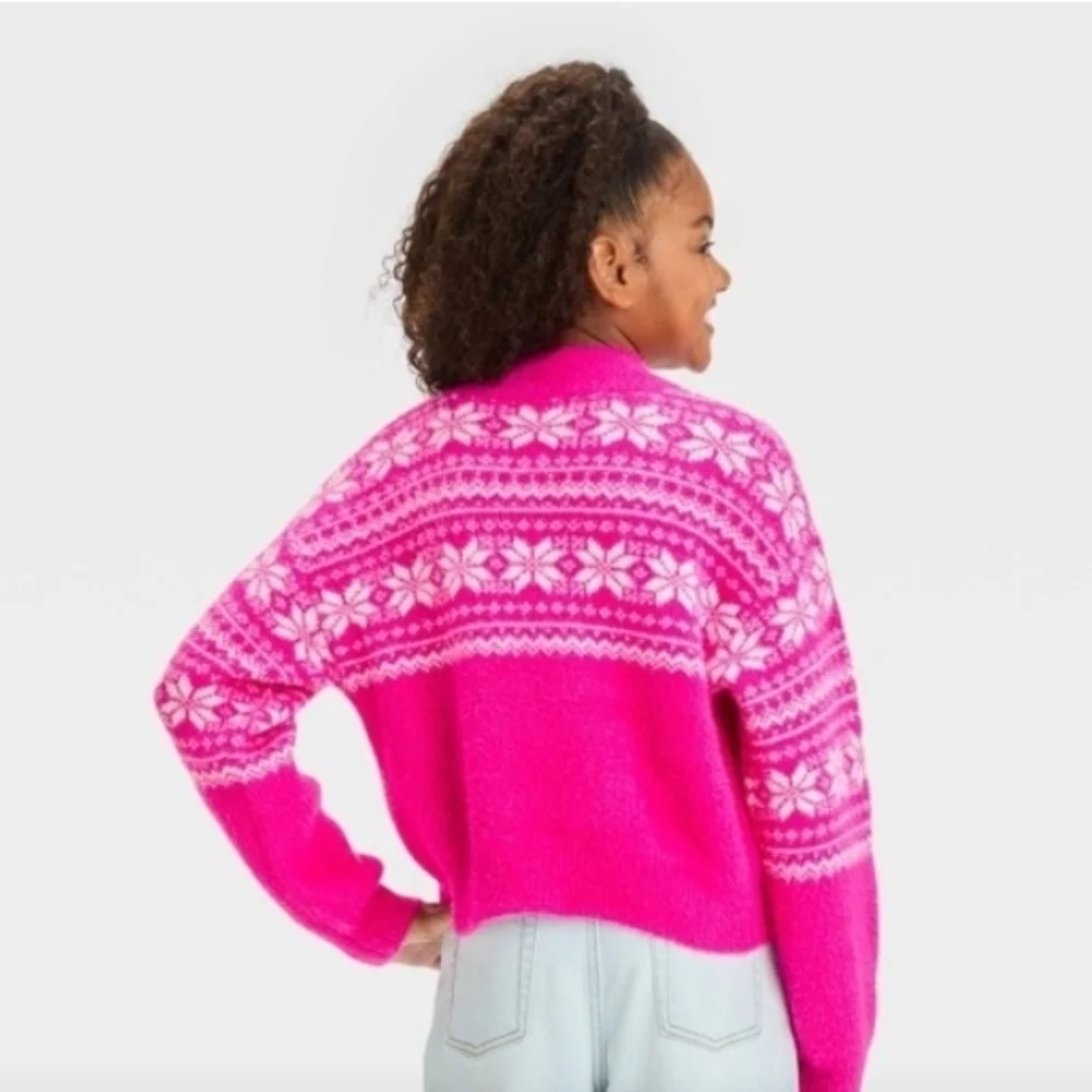 Art Class Girl' Mock Neck Pullover Sweater Size L 10-12